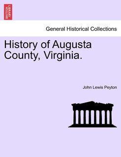 Couverture_History Of Augusta County, Virginia.