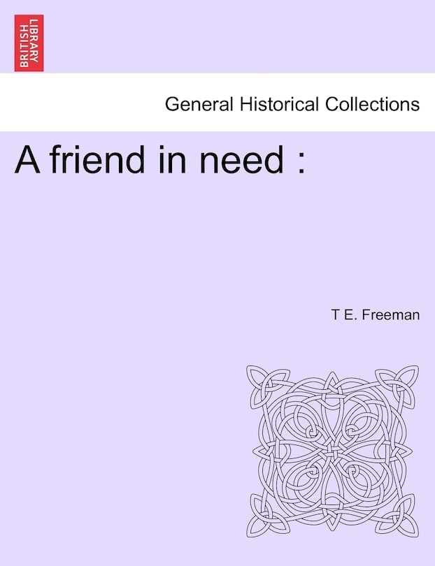 Front cover_A Friend In Need
