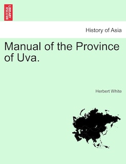 Front cover_Manual Of The Province Of Uva.