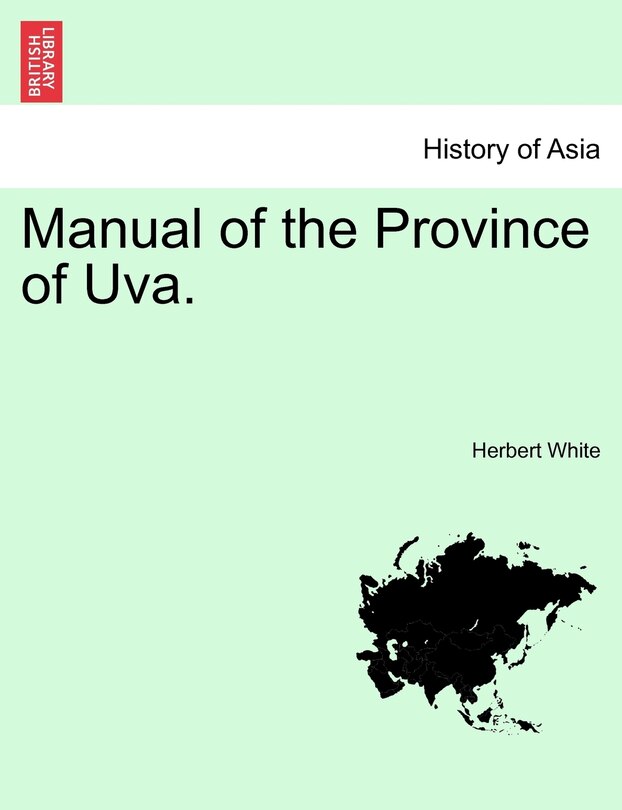 Front cover_Manual Of The Province Of Uva.