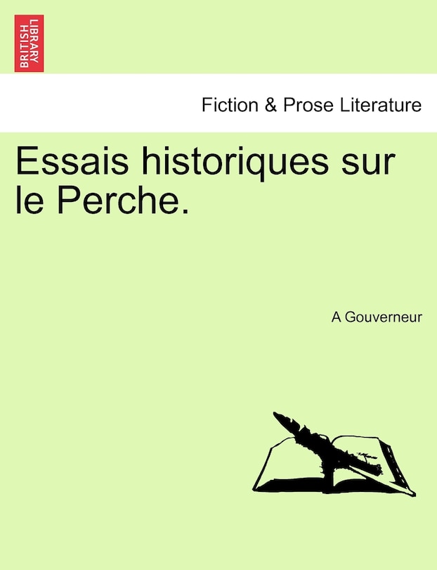 Front cover_Essais Historiques Sur Le Perche.