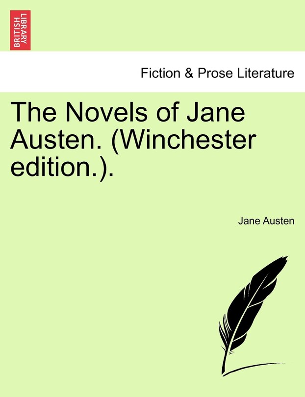 Couverture_The Novels Of Jane Austen. (winchester Edition.).