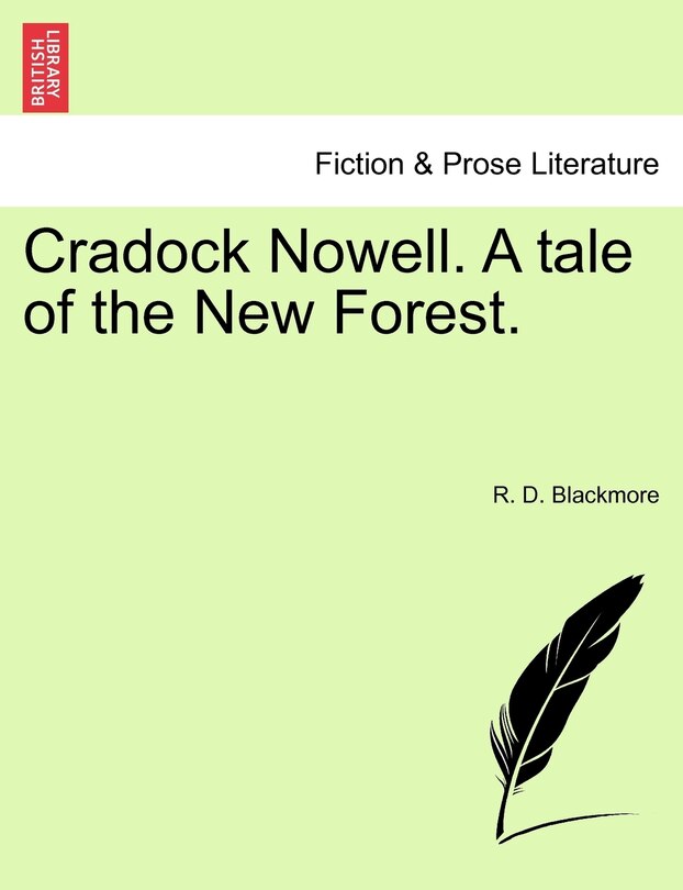 Front cover_Cradock Nowell. A Tale Of The New Forest.