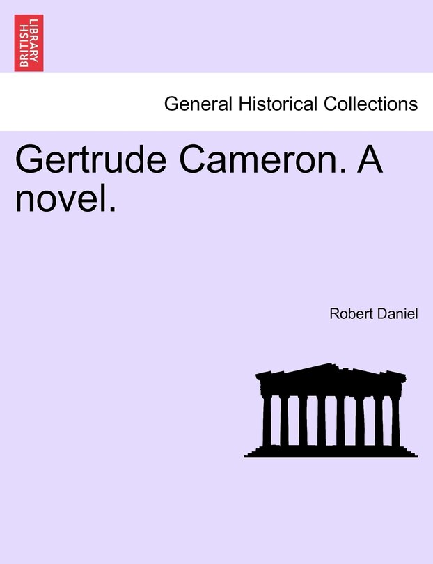 Couverture_Gertrude Cameron. A Novel.