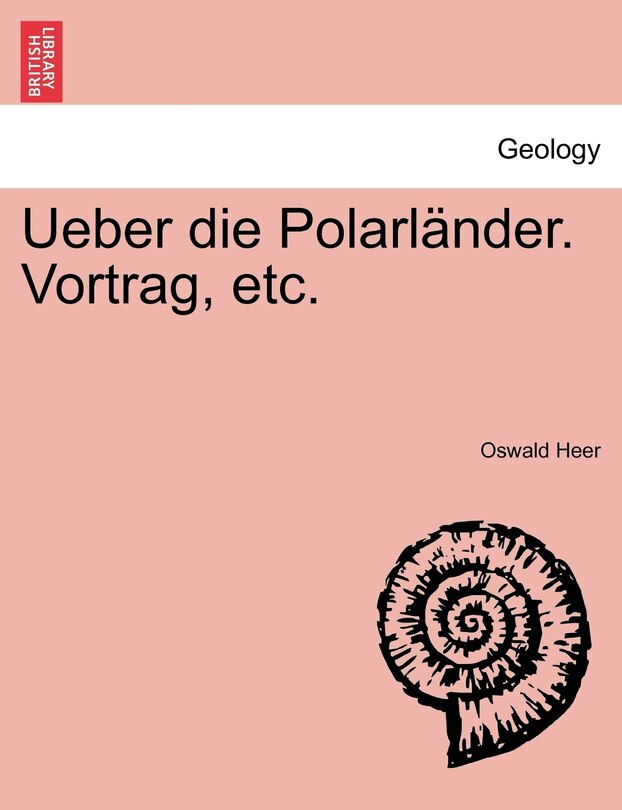 Couverture_Ueber Die Polarländer. Vortrag, Etc.