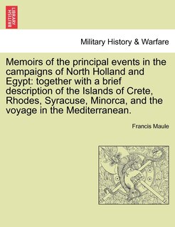 Couverture_Memoirs of the Principal Events in the Campaigns of North Holland and Egypt