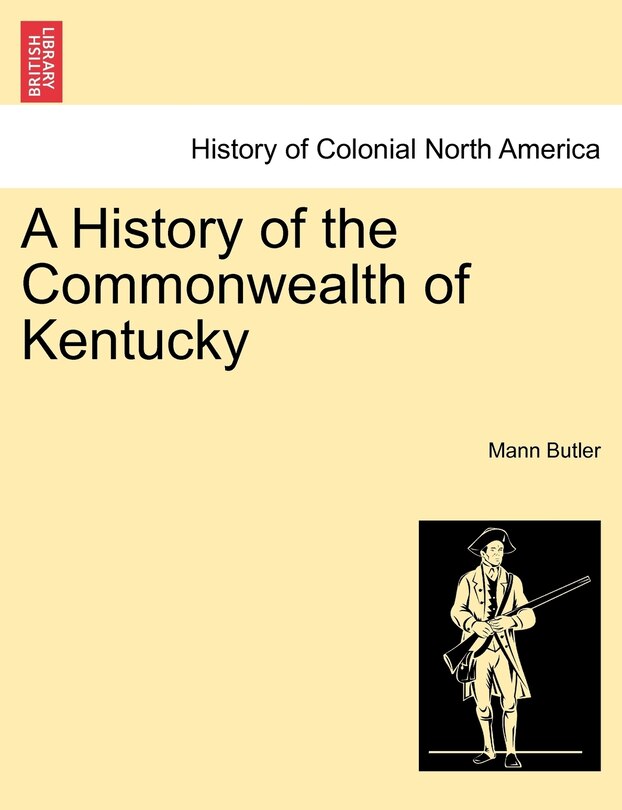Front cover_A History Of The Commonwealth Of Kentucky