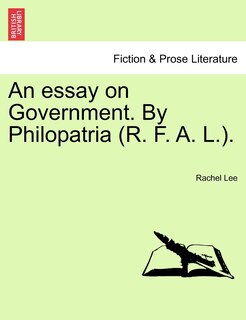 Front cover_An Essay on Government