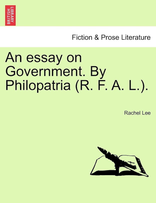 Front cover_An Essay on Government