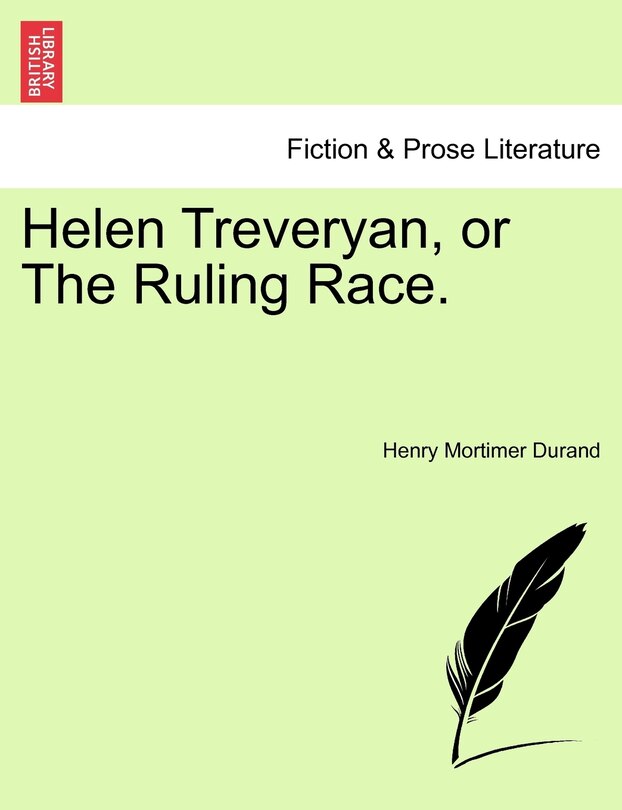 Couverture_Helen Treveryan, Or The Ruling Race.