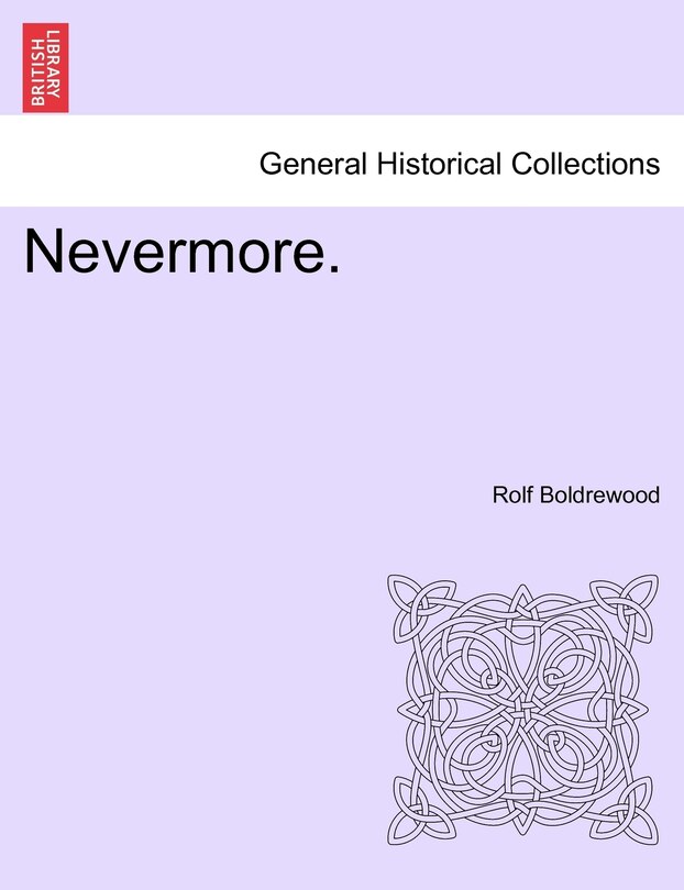 Front cover_Nevermore. Vol. I.