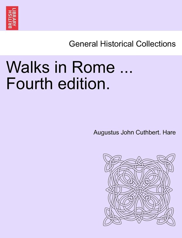 Couverture_Walks In Rome ... Fourth Edition.
