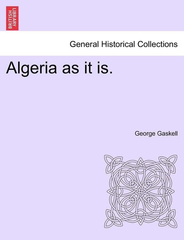 Front cover_Algeria as it is.