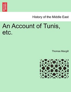 Front cover_An Account Of Tunis, Etc.