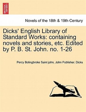 Front cover_Dicks' English Library Of Standard Works