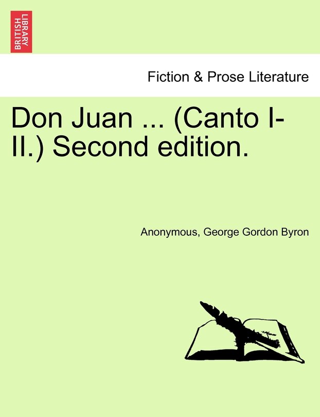 Don Juan ... (canto I-ii.) Second Edition.