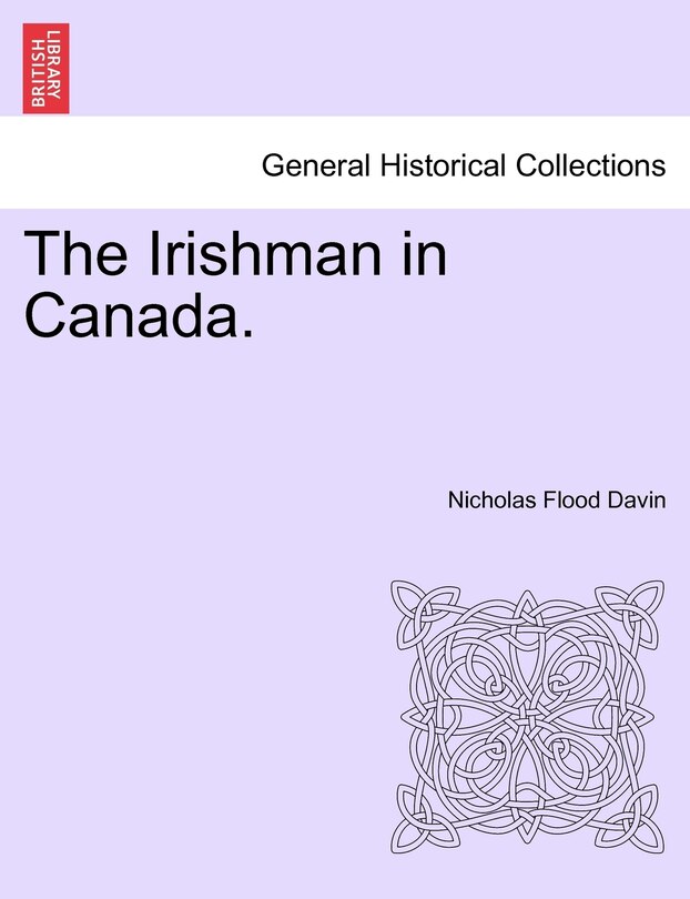 Front cover_The Irishman In Canada.