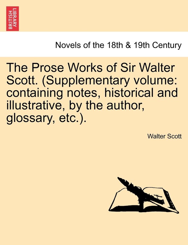 Front cover_The Prose Works Of Sir Walter Scott. (supplementary Volume