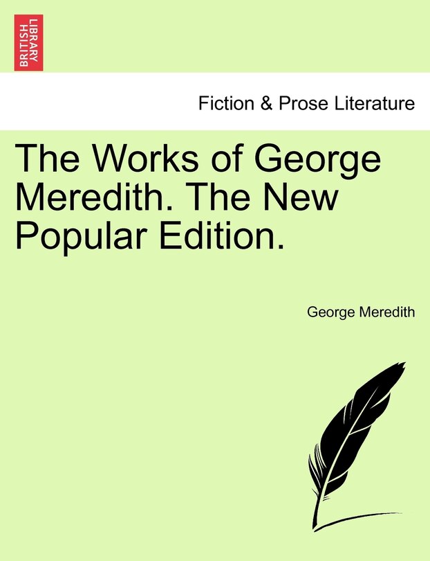 Couverture_The Works Of George Meredith. The New Popular Edition.
