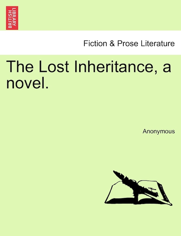 Couverture_The Lost Inheritance, A Novel.