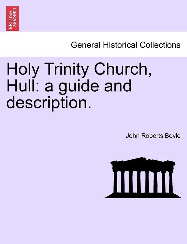 Front cover_Holy Trinity Church, Hull