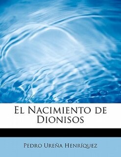 Couverture_El Nacimiento De Dionisos