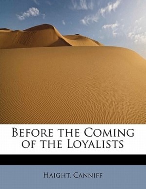 Couverture_Before The Coming Of The Loyalists