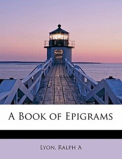 Front cover_A Book Of Epigrams