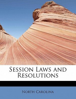 Couverture_Session Laws And Resolutions