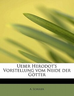 Couverture_Ueber Herodot's Vorstellung Vom Neide Der Götter