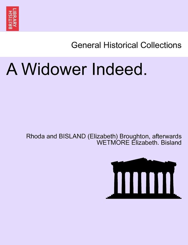 Front cover_A Widower Indeed.