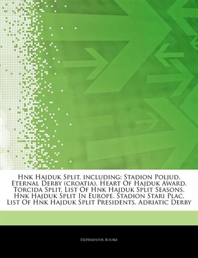 Articles On Hnk Hajduk Split, including: Stadion Poljud, Eternal Derby (croatia), Heart Of Hajduk Award, Torcida Split, List Of Hnk Hajduk S