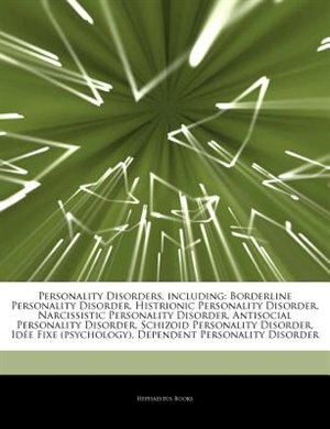 Front cover_Articles On Personality Disorders, including