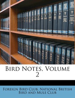 Couverture_Bird Notes, Volume 2
