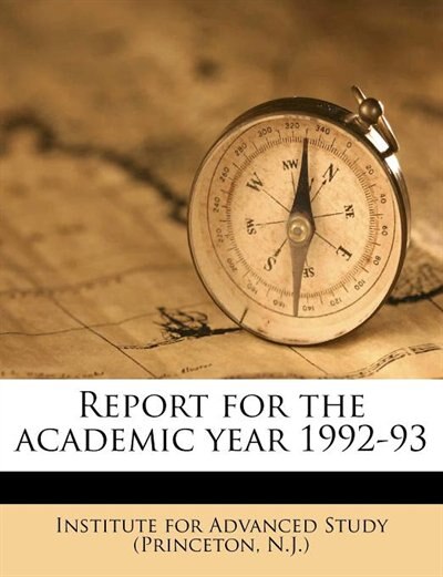 Front cover_Report For The Academic Year 1992-93