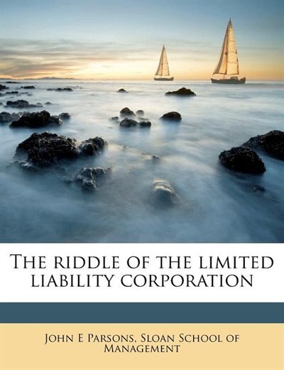 Couverture_The Riddle Of The Limited Liability Corporation