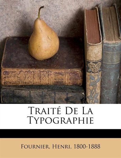 Front cover_Traité De La Typographie