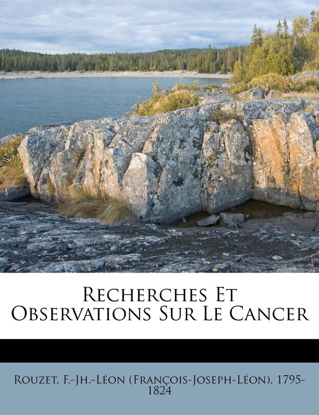 Couverture_Recherches Et Observations Sur Le Cancer