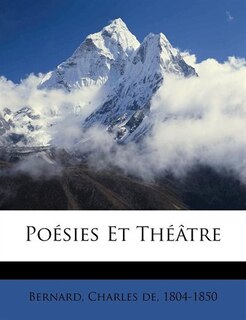 Front cover_Poésies Et Théâtre