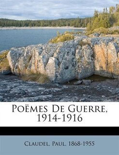 Couverture_Po&euml;mes De Guerre, 1914-1916