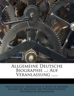 Front cover_Allgemeine Deutsche Biographie ...