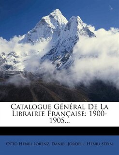 Front cover_Catalogue Général De La Librairie Française