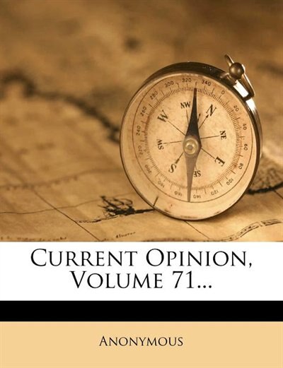 Couverture_Current Opinion, Volume 71...