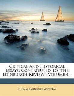 Front cover_Critical And Historical Essays