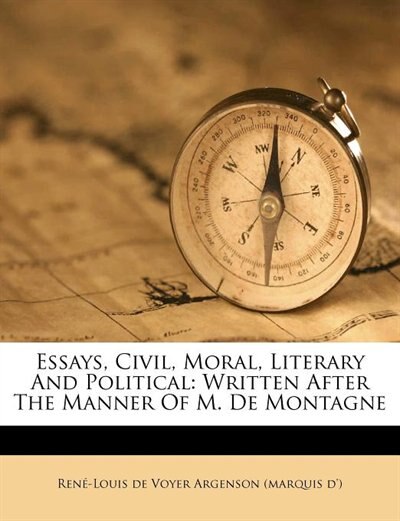 Front cover_Essays, Civil, Moral, Literary And Political