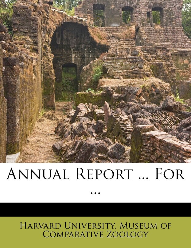 Front cover_Annual Report ... For ...