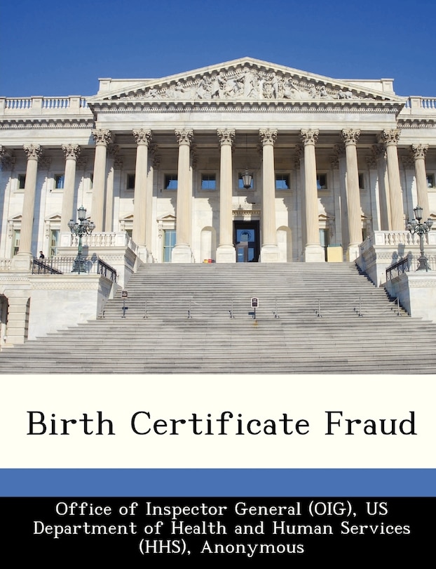 Front cover_Birth Certificate Fraud
