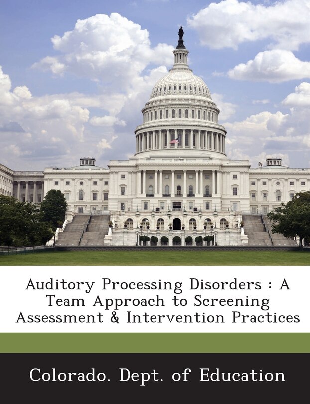 Front cover_Auditory Processing Disorders