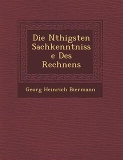 Couverture_Die N�thigsten Sachkenntnisse Des Rechnens