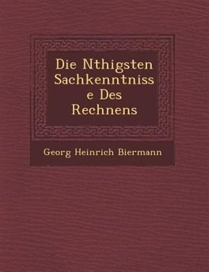 Couverture_Die N�thigsten Sachkenntnisse Des Rechnens